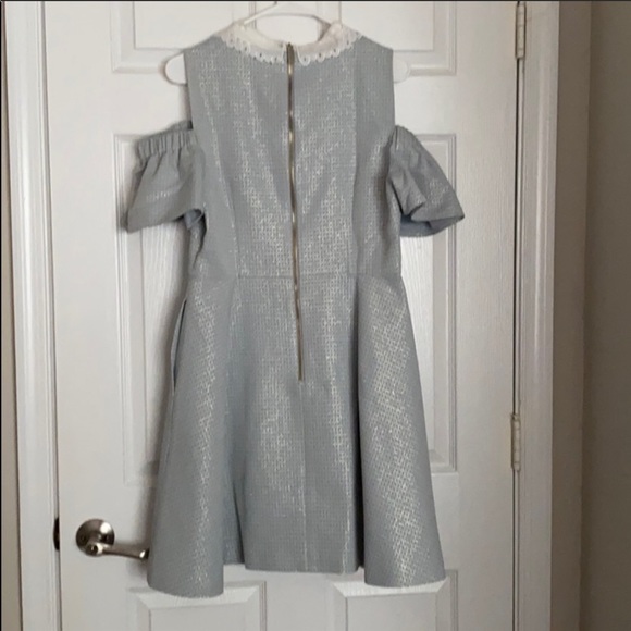 Ted baker araye cold shoulder blue dress - Picture 5 of 5